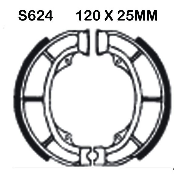 EBC EBC Brake Shoes S624